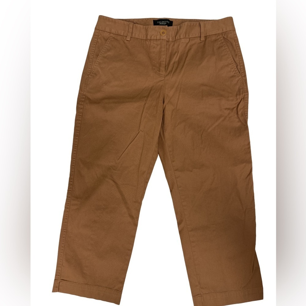 Talbots Signature Crop Pants in Brown. Size‎ 4.